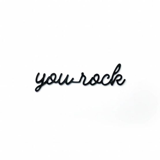You Rock - Zwart - Goegezegd - Muurdecoratie
