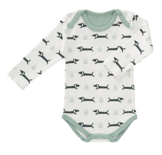 Romper - lange mouw - dachshund/teckel - Fresk Baby