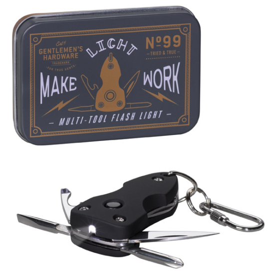 Mini Multi Tool met Zaklamp - Gentlemen's Hardware