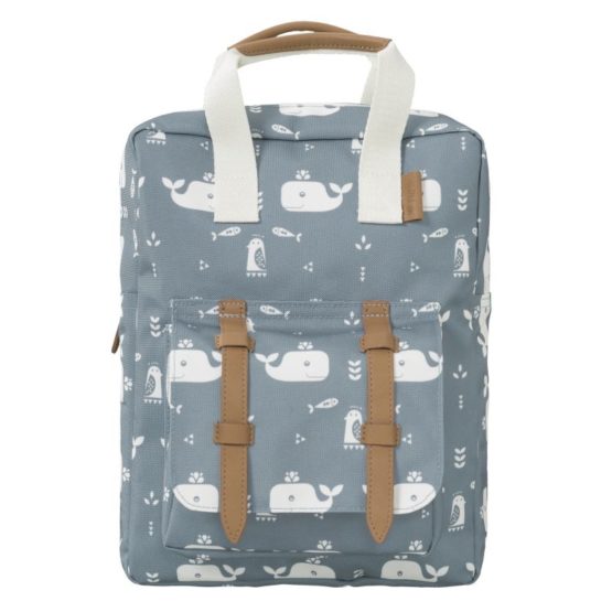 Rugtas - Walvis Blue Fog- Fresk baby