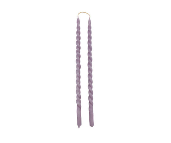 Kaarsen 'Slim Swirl' - Rustik Lys - Lavendel