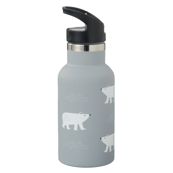 Fresk - Thermosfles incl drinkdop, RVS dop & Borstel - Polar Bear