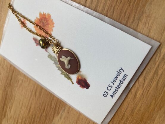 03 CS Jewelry - Ketting Hummingbird/Kolibri Cameo