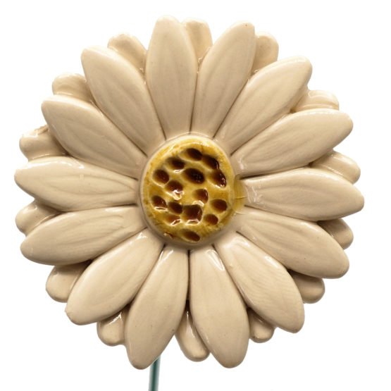 Gerbera Wit - Keramiek - Large