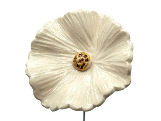 Korenbloem Wit - Keramiek - Medium