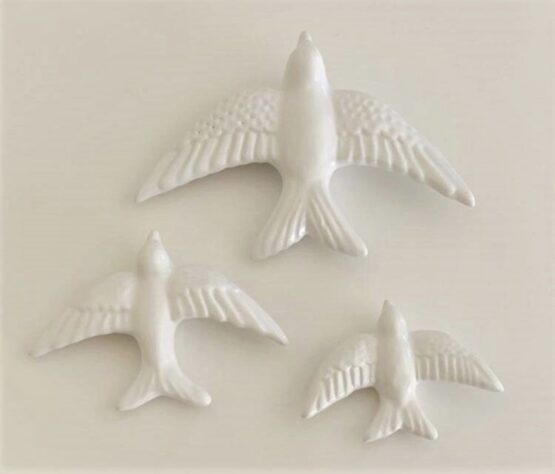Ceramora - Zwaluw - diverse maten - Wit