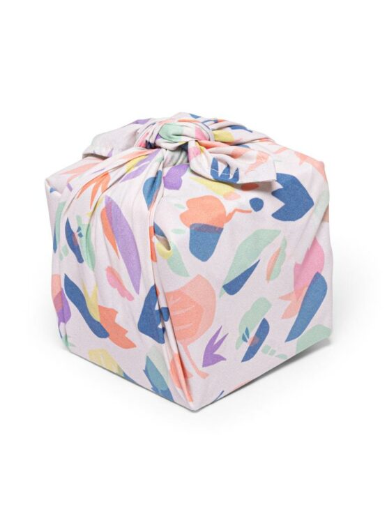 La La Fete - Everwrap/Inpakdoek - Snijbloemen Lila 70x70