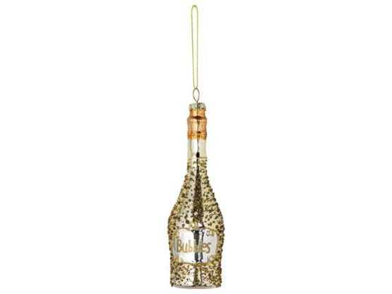 Kerstbal - Fles Champagne/Bubbles