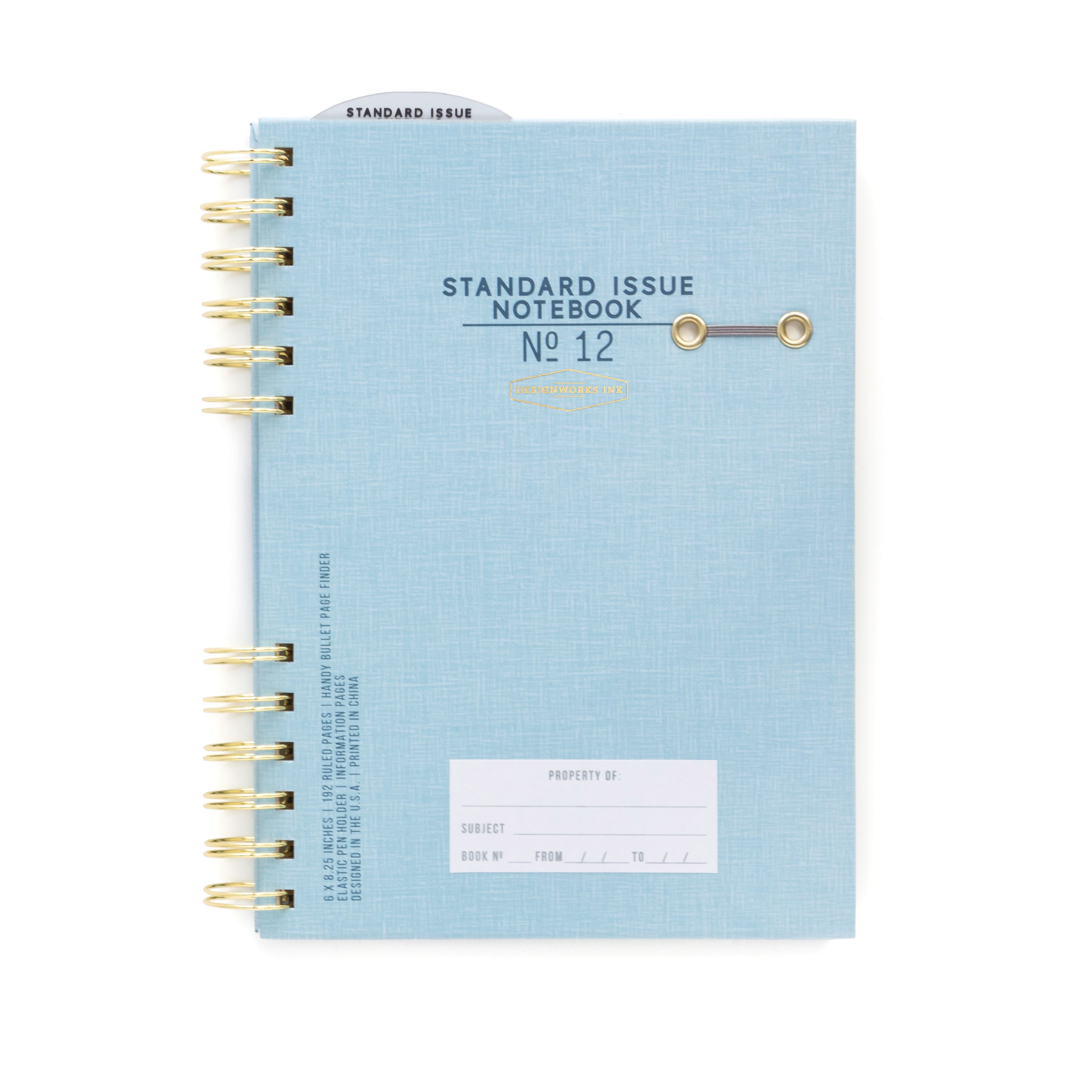 Standard Issue Notebook No12 light blue Lievelings