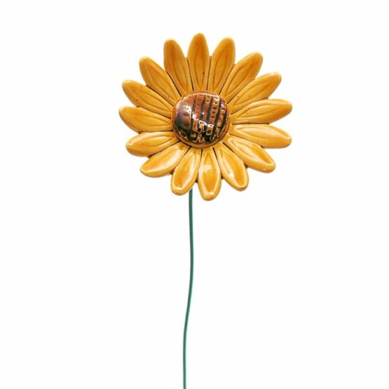 Zonnebloem - geel - Keramiek - Large - Afbeelding 2