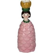 flower girl kandelaar bloemenmeisje pink lievelings