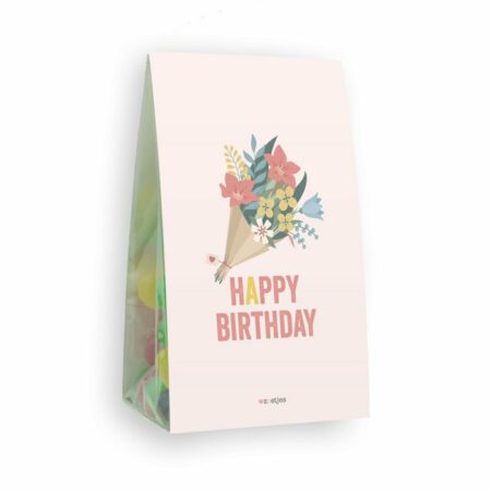 happy birthday zoetjes lievelings bloemensnoep