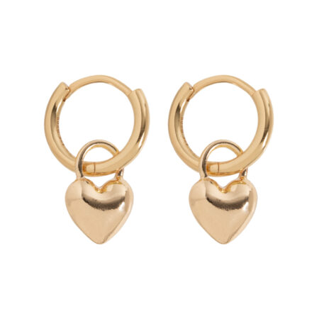 timi of sweden heart hoops lievelings goldplated