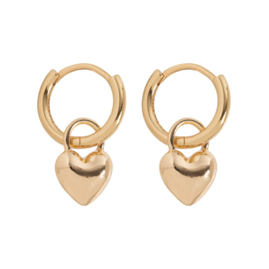 timi of sweden heart hoops lievelings goldplated