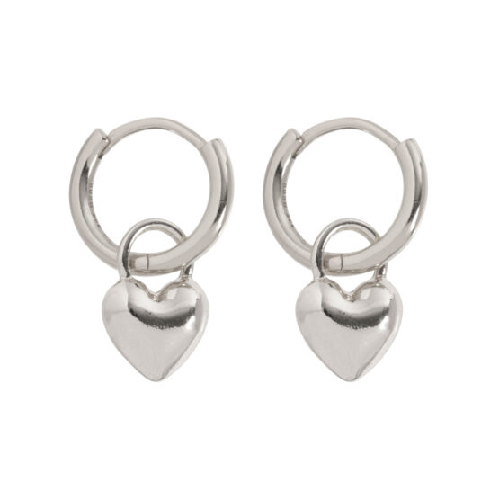 timi of sweden heart hoops lievelings silverplated