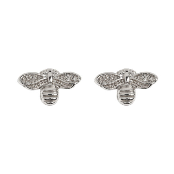 timi of sweden silverplated bijtje bee mini oorbellen stud lievelings