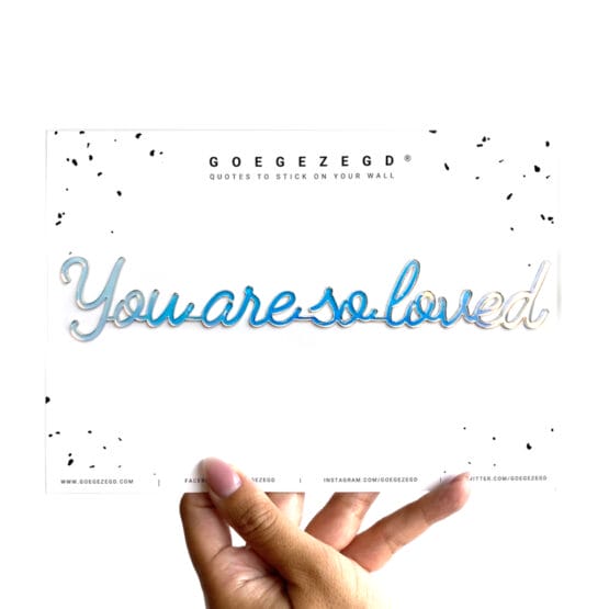 You are so loved - Zwart - Goegezegd - Muurdecoratie