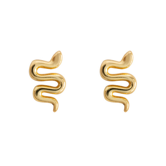 Oorbellen - Gold plated - Petit Snake  - TIMI of Sweden