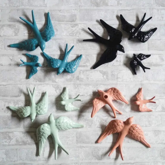 Ceramora - Zwaluw Wipstaart- diverse maten - Zachtblauw - Afbeelding 2