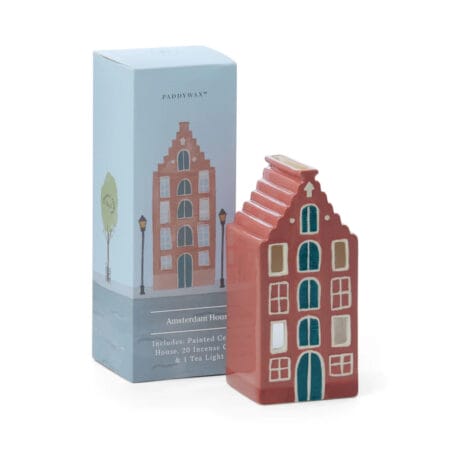 Paddywax - Wierrookhuisje van keramiek - No. 02 Amsterdams Grachtenpand