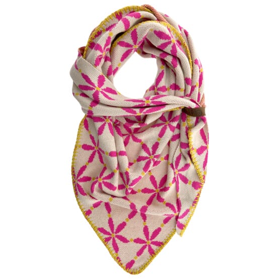 Sjaal/Omslagdoek - Jasmijn - Roze/Geel - Lot83