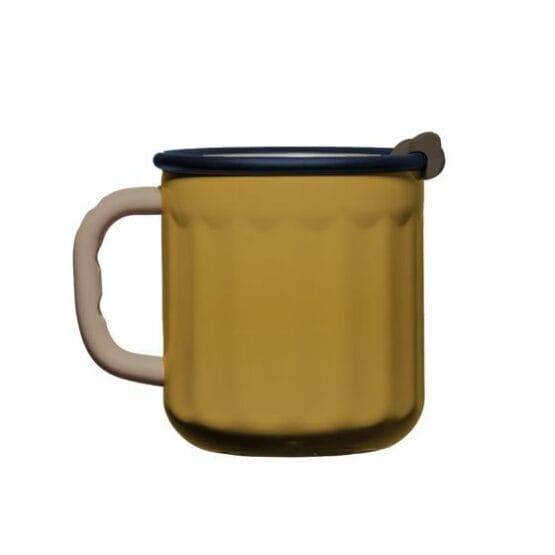 Bioloco - Thermobeker - Explorer cup - Oker/Wit - 450ml