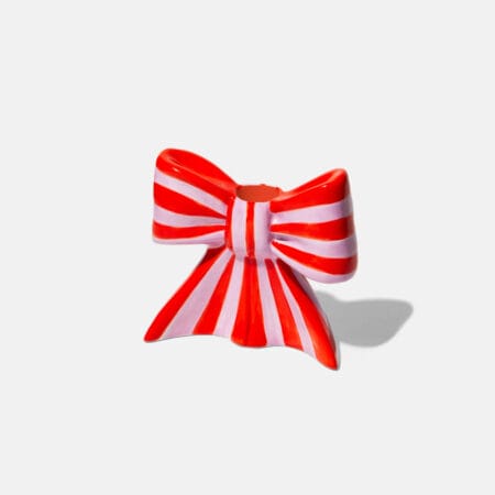 Doiy - Kandelaar strik - Rood/Roze - Groter