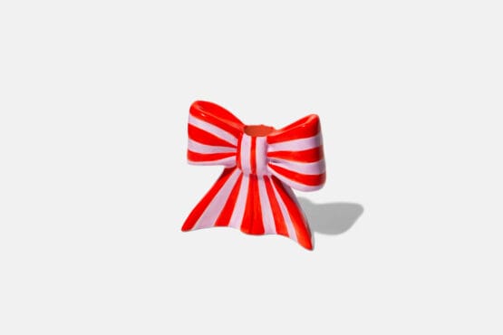Doiy - Kandelaar strik - Rood/Roze - Groter