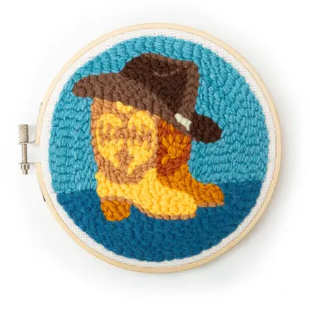 Punch Needle Kit - Kikkerland - Cowboy Boots