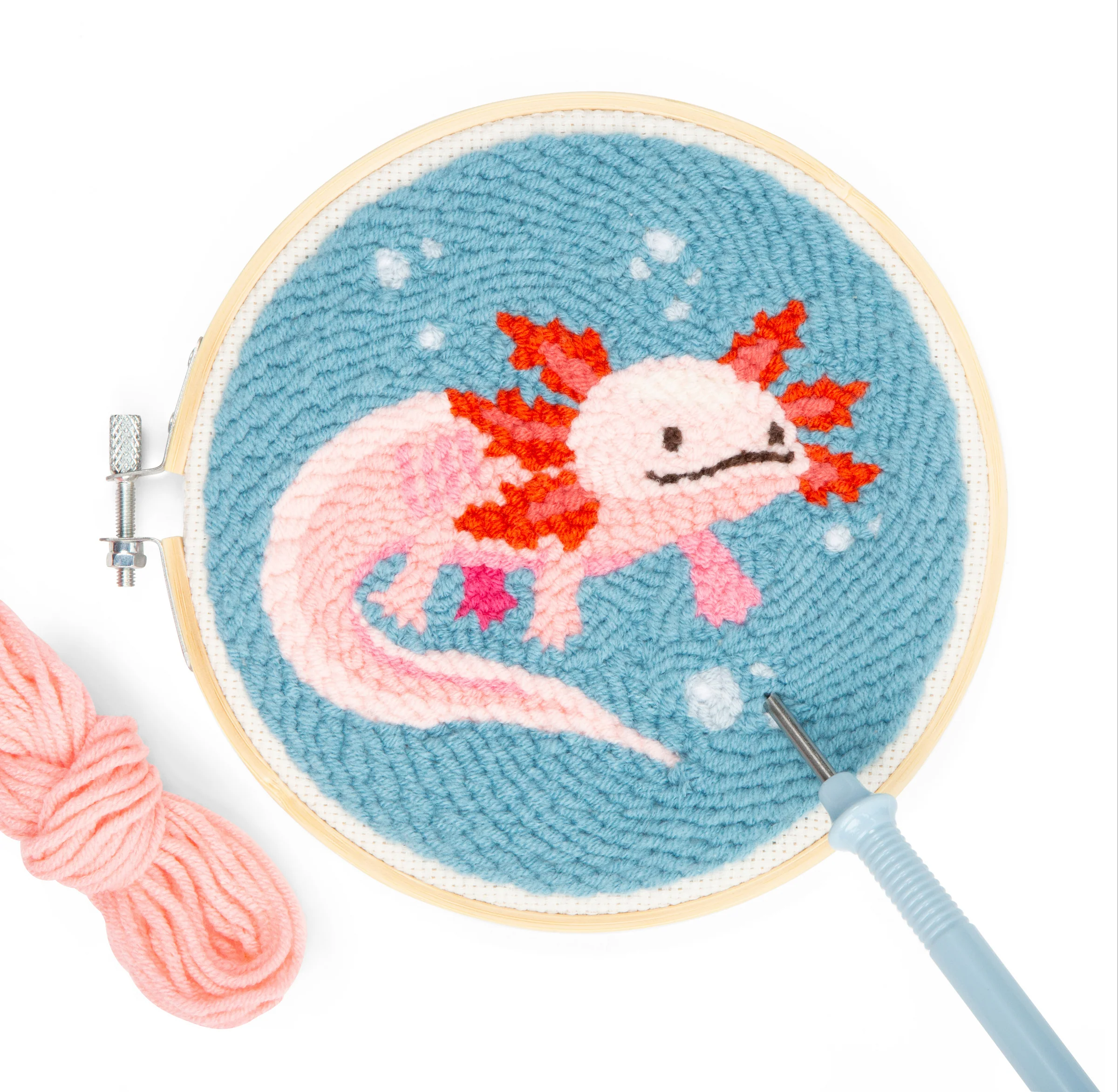 Punch Needle Kit - Kikkerland - Axolotl - Afbeelding 3