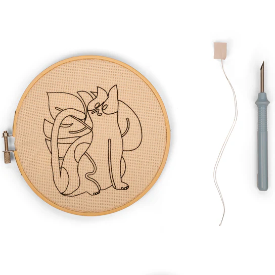 Punch Needle Kit - Kikkerland - Kat - Afbeelding 2