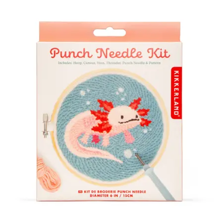 Punch Needle Kit - Kikkerland - Axolotl
