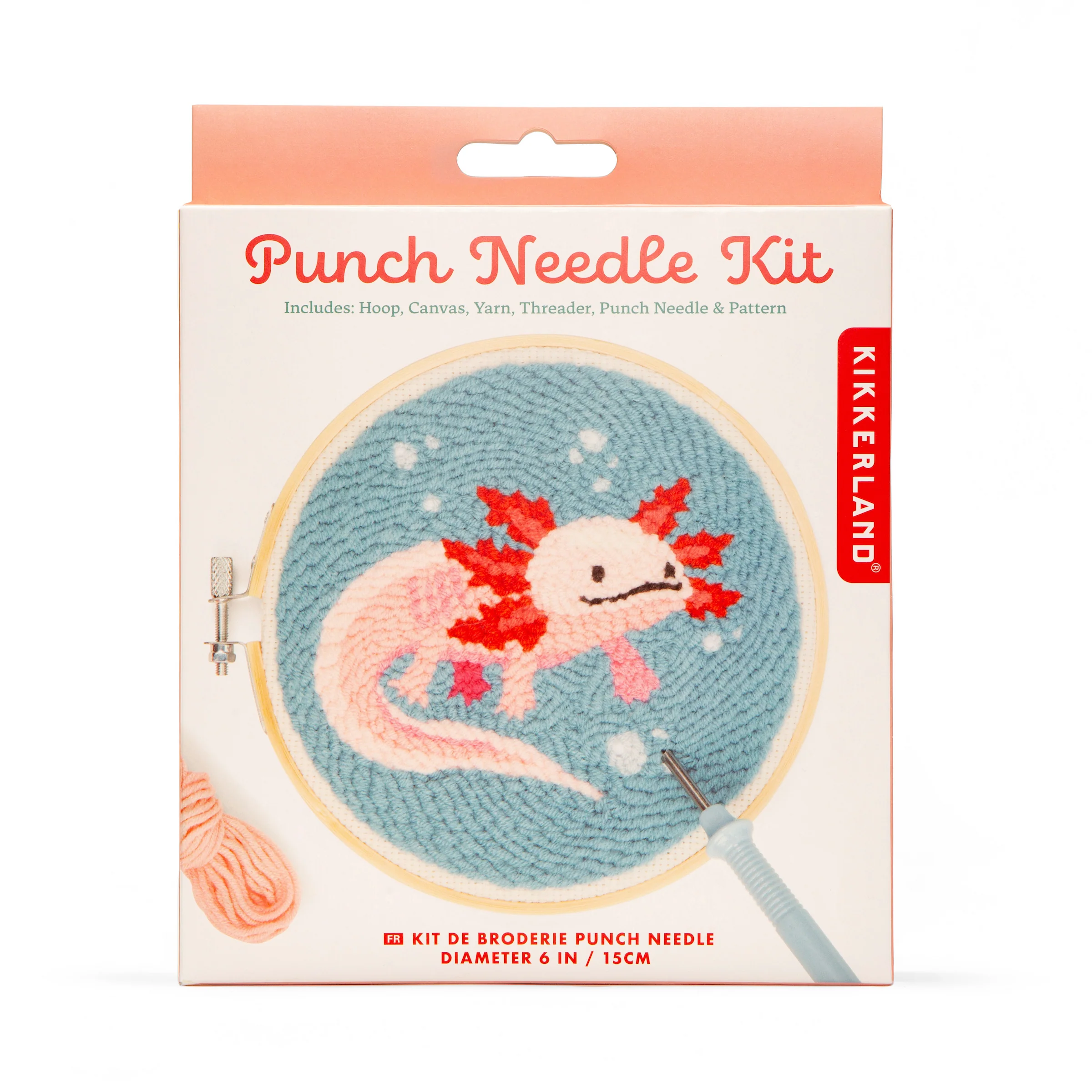 Punch Needle Kit - Kikkerland - Axolotl