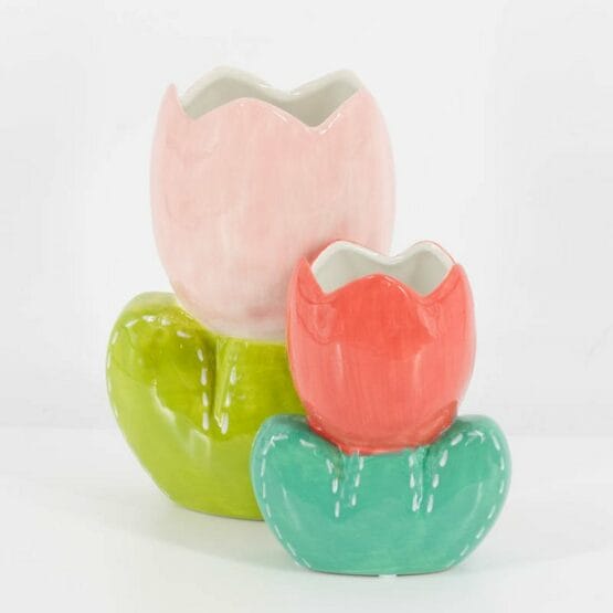 Vaas - Tulp - 21cm hoog - Afbeelding 2