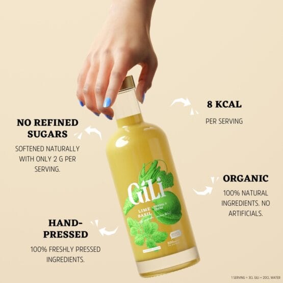 Gili - Concentraat - Wasabi, Basilicum & Gember - BIO - 200ml - Afbeelding 2
