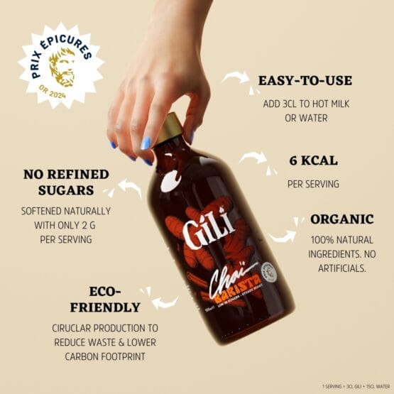 Gili - Concentraat - Chaï Barista - BIO - 500ml - Afbeelding 2