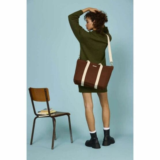 Hindbag - Cesar - Schoudertas/Shopper - Met rits&binnenzak - Chocolat