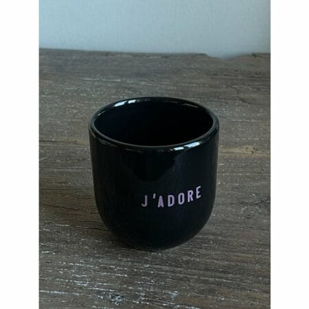 Sisi, House of Style - Mok 200cl - J'adore - Zwart/Lila