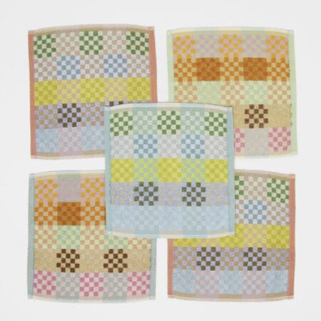 Odds & Ends - #78 Checkered Check - Set van 2 vaatdoekjes - Foekje Fleur