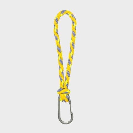 Susan Bijl - Kumihimo Keychain - Treble&Fluo Yellow
