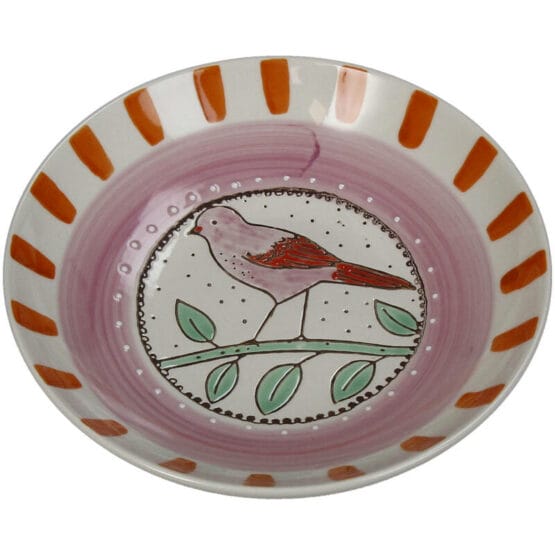 Bordje Vogel - 17,5x17,5x4 - Keramiek