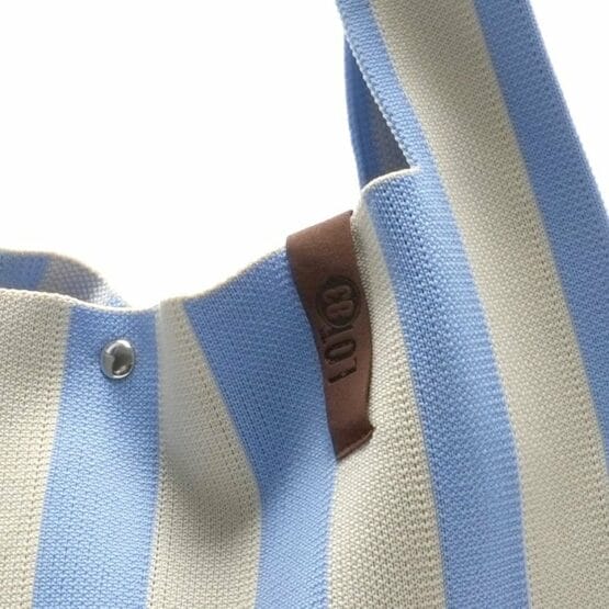 Lot83 - Tas Lois - Lichtblauw/Wit - Afbeelding 2
