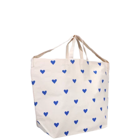 Kadodesign - Totebag - Hearts Blue
