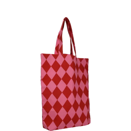 Kadodesign - Totebag - Diamond - Red/Pink