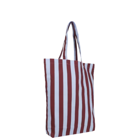 Kadodesign - Totebag - Stripe - Sky/Fig