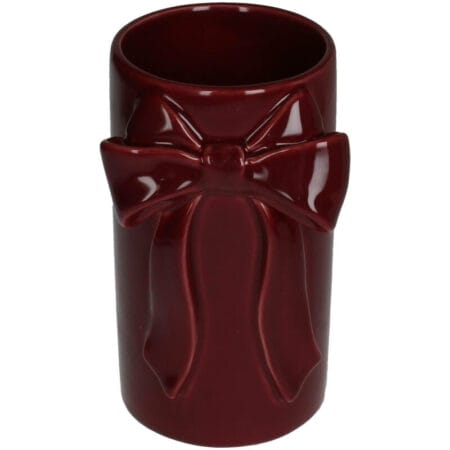 Kersten - Vaas - Strik Bordeaux - 18,5cm hoog