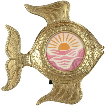 Fotolijst - Vis - Goudkleurig