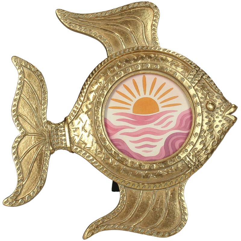 Fotolijst - Vis - Goudkleurig