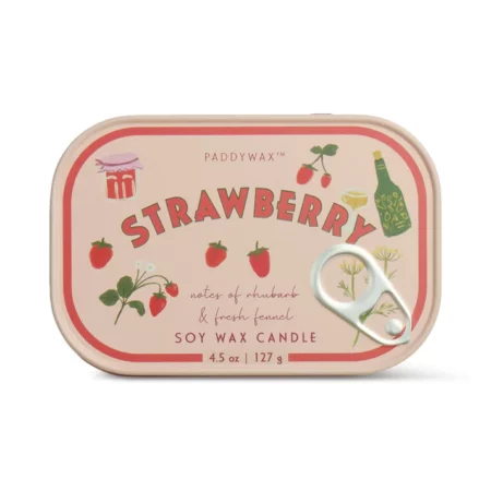 Paddywax- Bistro - Kaars in (bewaar)blikje - Strawberry