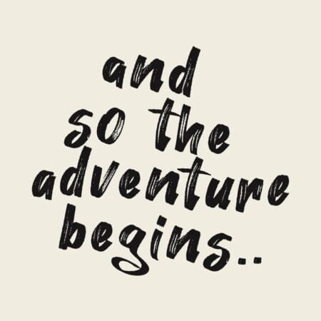 Tegeltje - And so the adventure begins